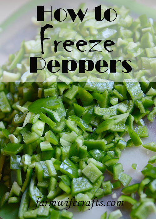 I love cooking with peppers.  They add so much flavor to any dish!  I love freezing them, so I have the option to use them any time of the year!  You won't believe how easy it is to freeze peppers, so you can enjoy them anytime.