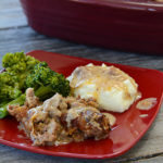 I don't know about you, but cooler temps make me crave comfort food.  One of our family's favorite meals is Poor Man's Salisbury Steak.