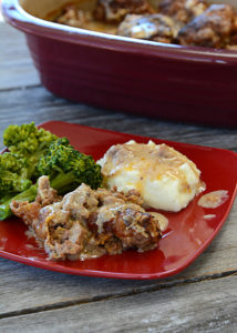 I don't know about you, but cooler temps make me crave comfort food.  One of our family's favorite meals is Poor Man's Salisbury Steak.