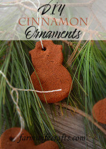 Are you looking for a simple ornament to make with your kids this season?  Or maybe you just enjoy some alone time spent crafting.  These DIY Cinnamon Christmas Ornaments are so easy to make and they smell heavenly!