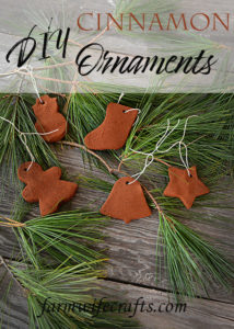 Are you looking for a simple ornament to make with your kids this season?  Or maybe you just enjoy some alone time spent crafting.  These DIY Cinnamon Christmas Ornaments are so easy to make and they smell heavenly!