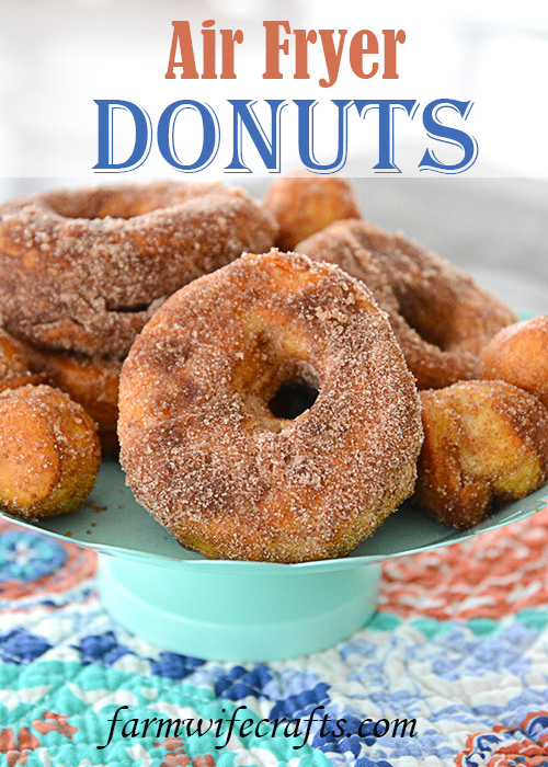 Who loves donuts?  Who doesn't have a donut shop within a 15 mile radius of their house?  Both of those questions apply at our house, so when I discovered you could make donuts in your air fryer, I couldn't wait to make them!  These Easy to Make Air Fryer Donuts will be a hit in your house!