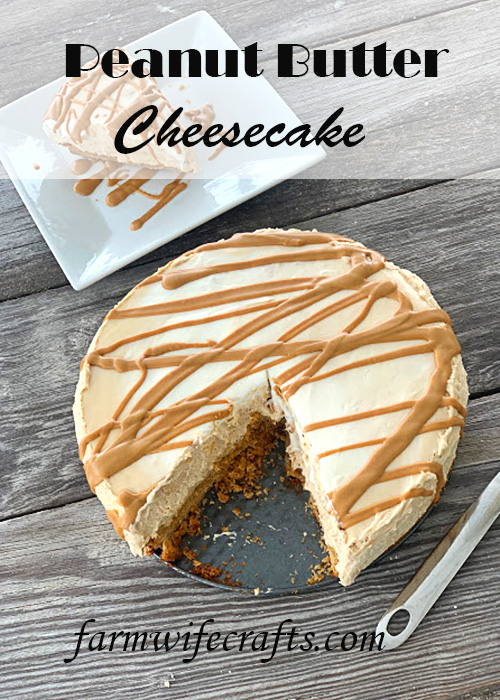 Do you love cheesecake?  If so, then you have to try this recipe for Peanut Butter Cheesecake.