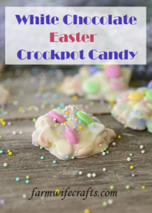 Easter is just around the corner and while we may be celebrating it a little differently this year with the quarantine and social distancing, it doesn't mean that we still can't enjoy the day!  This Easter Crockpot Candy is so easy to make and only takes a few ingredients and a few minutes of your time!