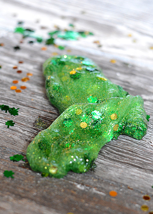 Are you looking for a green craft to celebrate St. Patrick's Day with your kids or students?  This St. Patrick's Day Green Slime is easy to whip up with just a few household ingredients.
