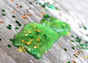 Are you looking for a green craft to celebrate St. Patrick's Day with your kids or students?  This St. Patrick's Day Green Slime is easy to whip up with just a few household ingredients.